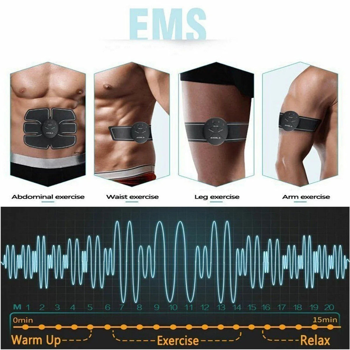 Burner Electric Toner Machine Belt Binder Muscle Gym Fitness Fat ABS Toning