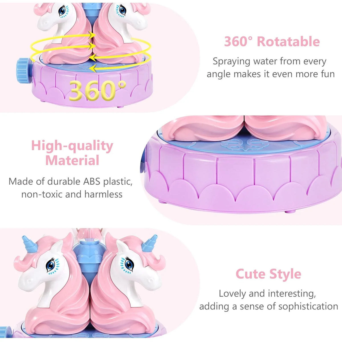 Sprinkler Play, Summer for for MoKo Garden Kids Lawn Water Activities Toys Unicorn Spray Outdoor
