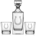 Decanter Gift Horseshoe Fashioned Glasses Set 2 Whiskey Whiskey With Rocks Old