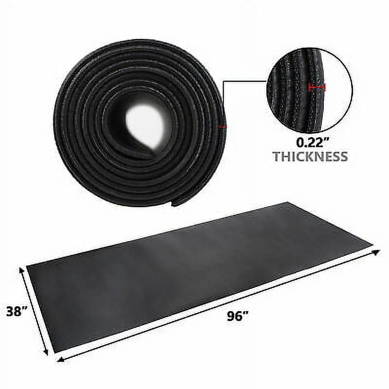 3FT Mat Mat PVC x Density Exercise Gym Bike Treadmill Indoor High Yoga Train 8