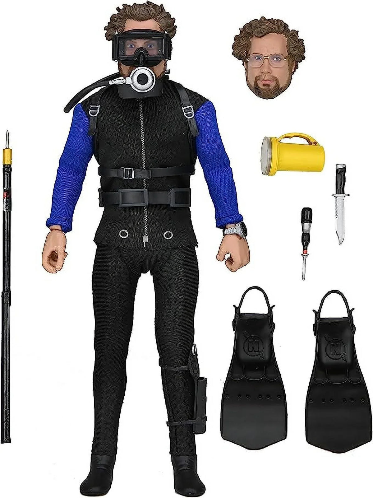 Figure CAGE Hooper Jaws 8IN Action Clothed NECA Shark