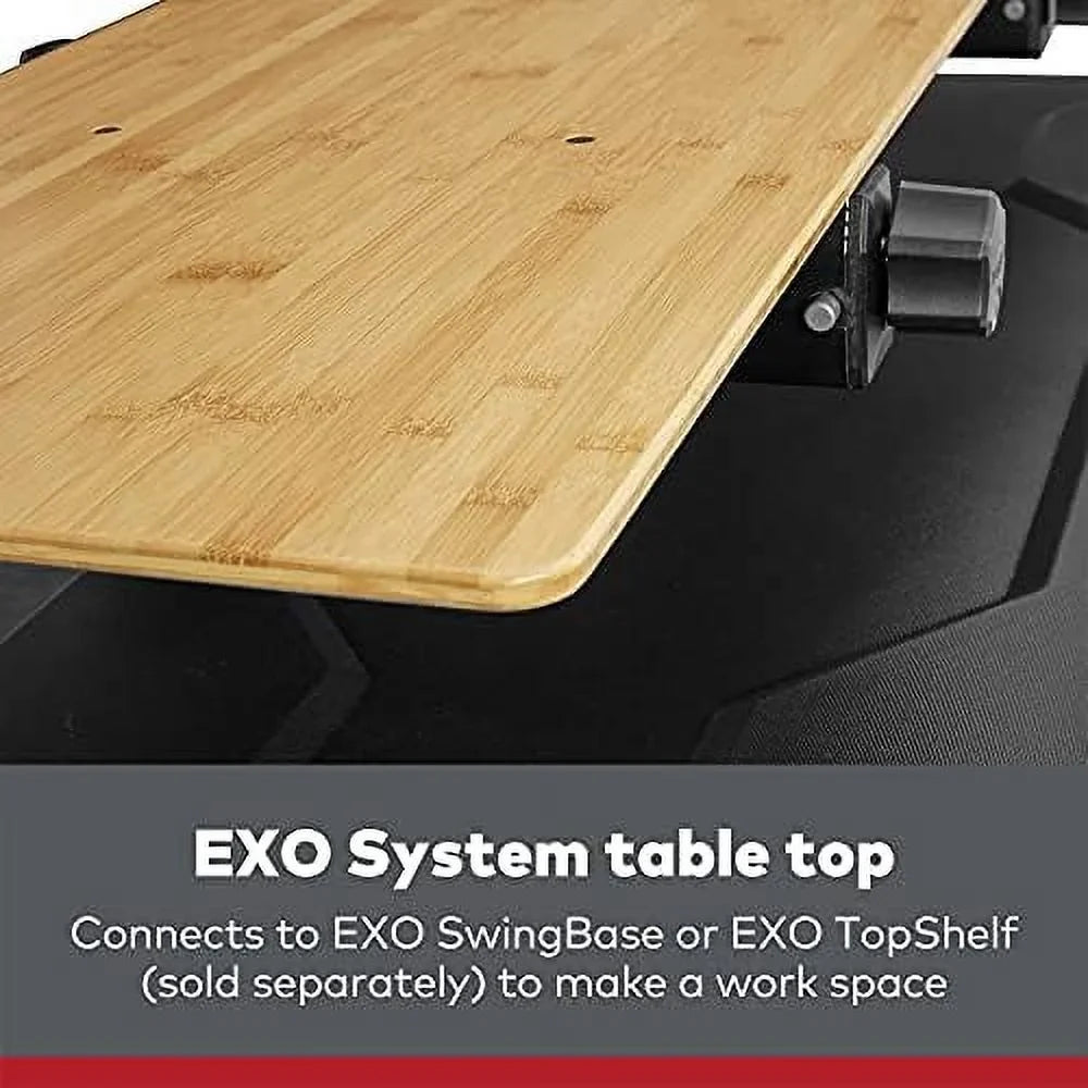 rack top hitch for backdeck table accessory system exo exo