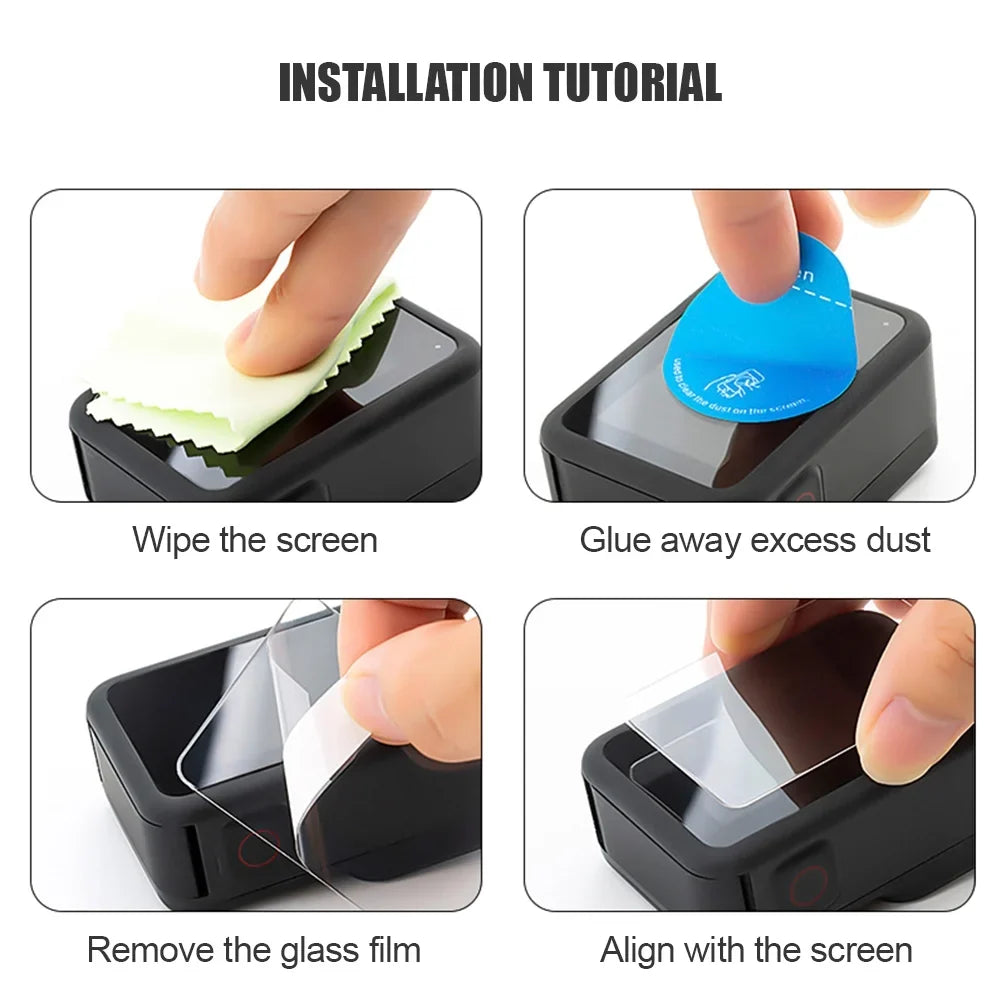 Silicone Kit, Case Camera, OWSOO Glasses, Filters, Compatible, Protective Plates Fog Waterproof Tempered for Protectors,