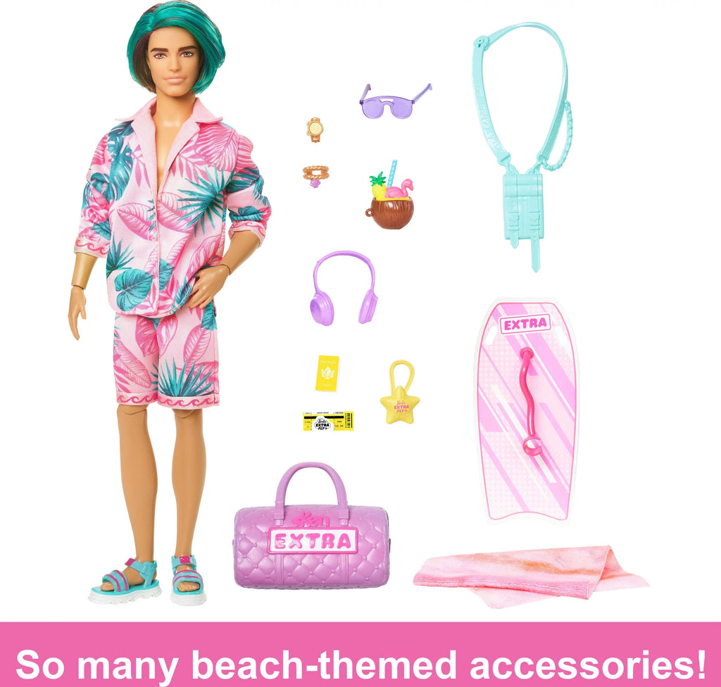 Fly with Doll Extra Barbie Fashion, Beach Ken Travel