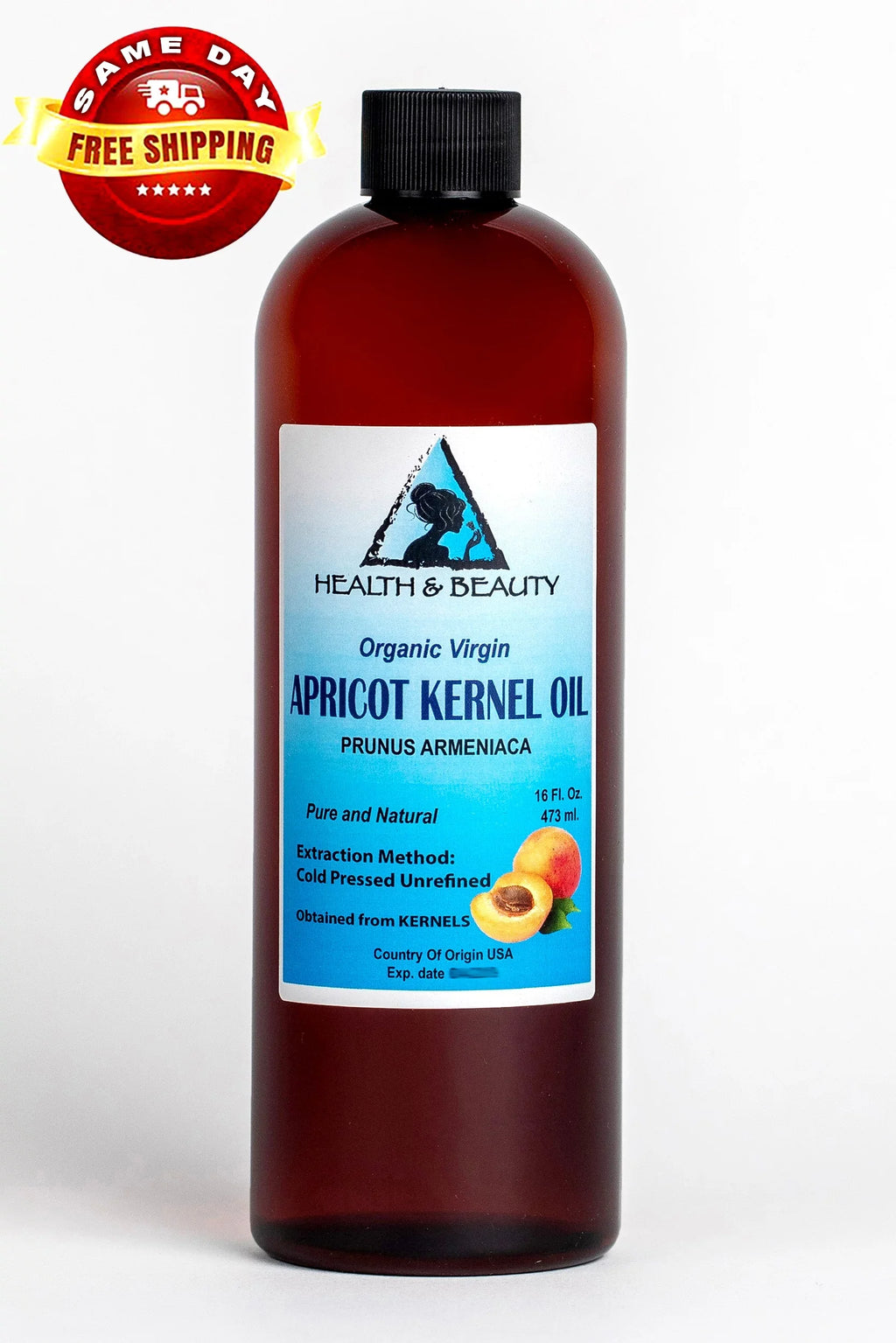 Cold Raw Organic oz Natural Unrefined Kernel Pressed Oil Virgin 64 Apricot Pure