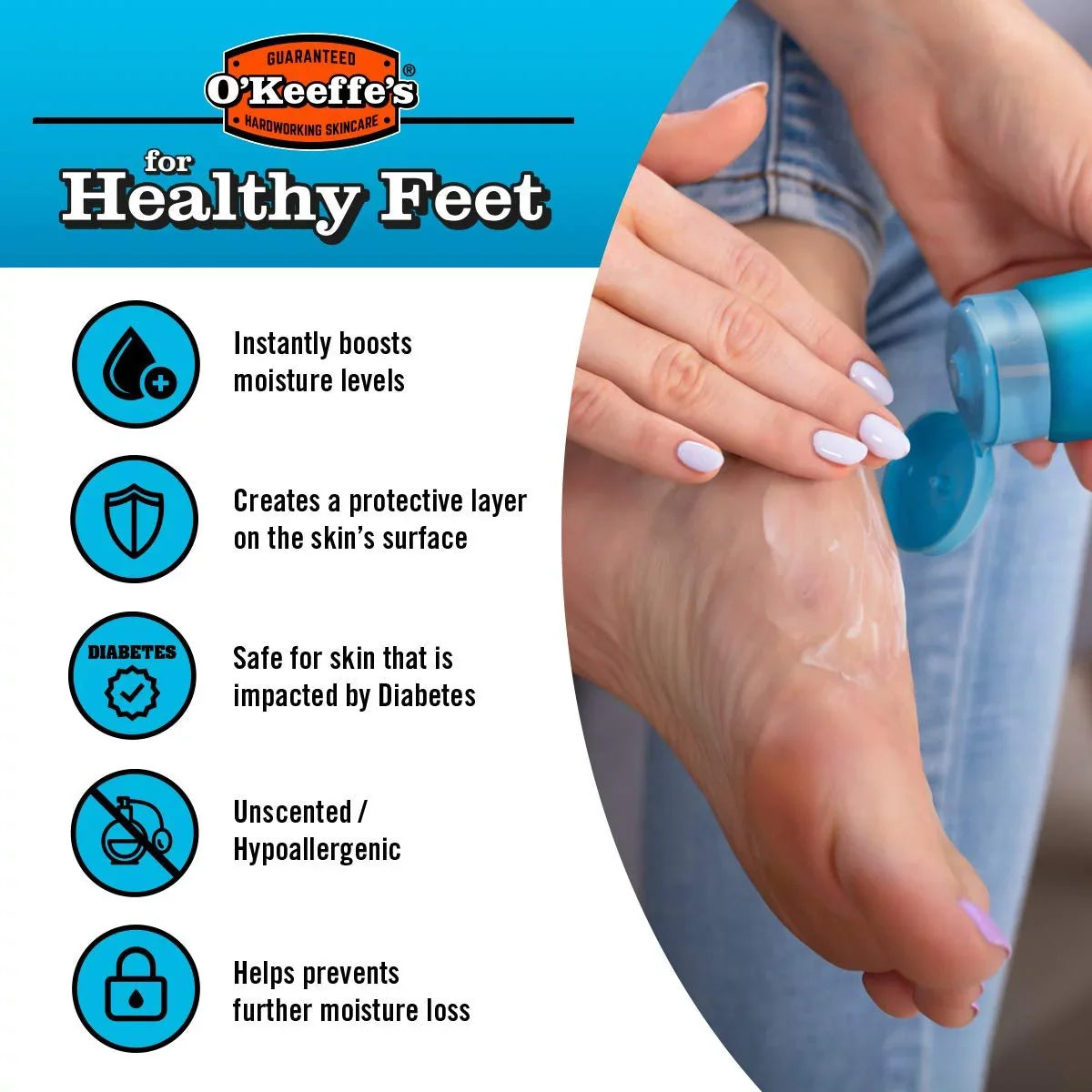 6 91g Pack Jar OKeeffes Healthy Feet