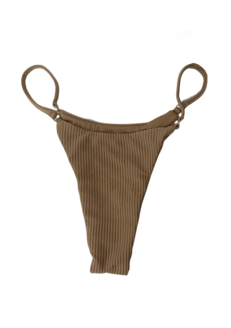 Bottom, S Swim Frankies Nude, Ribbed Sara Thong Women's