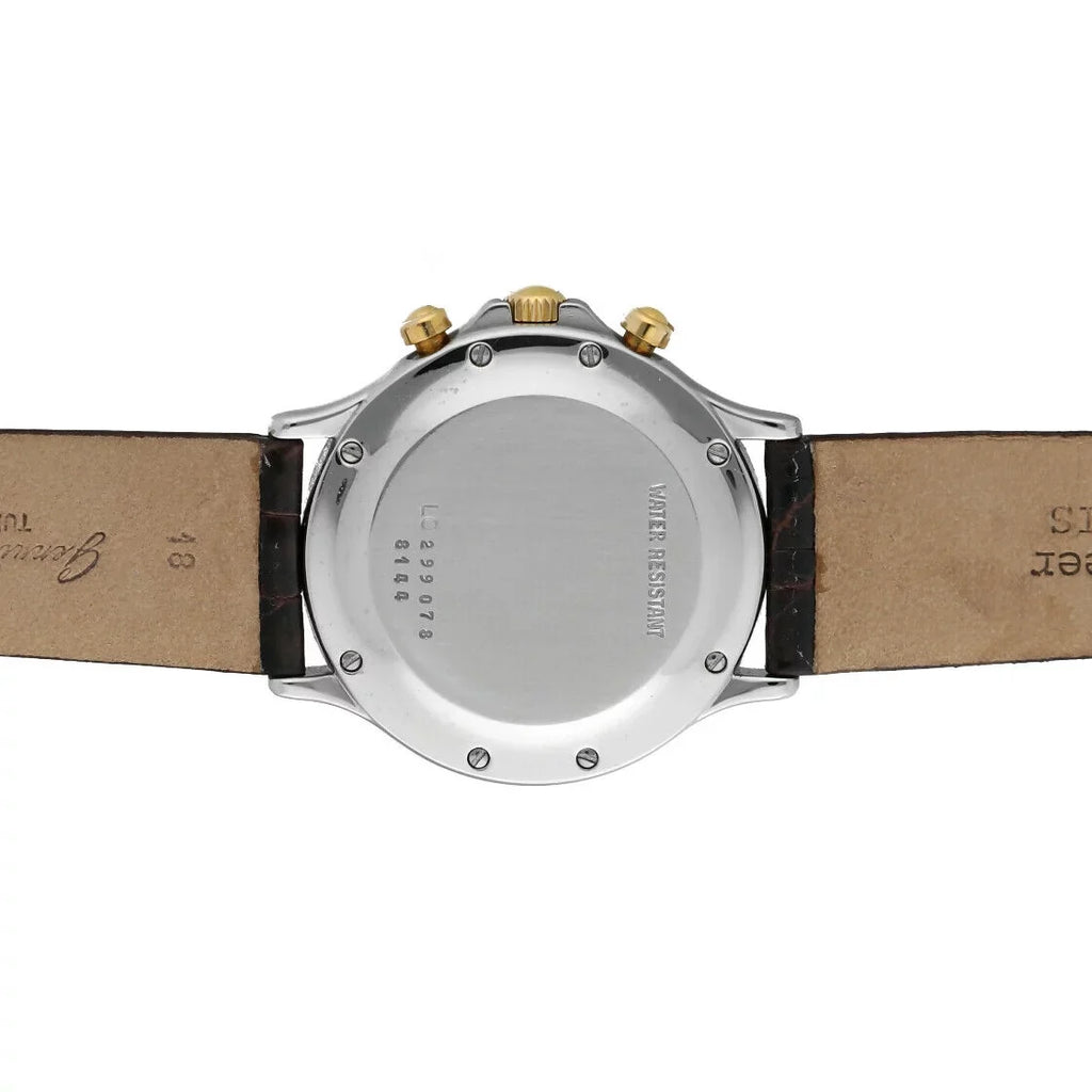 Tone W/B Quartz Gold/Steel Chopard Two Men's Chronograph 18K 8144 Classic Watch