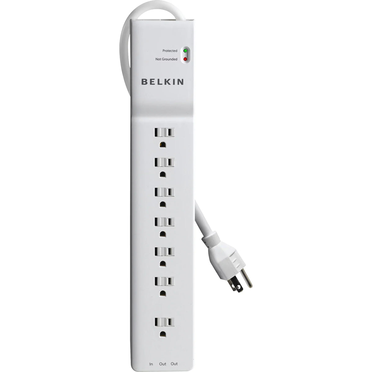 '- J VA Output Input x 7 125 7-Outlet Power - V V AC 125 AC Phone/Fax Protector Belkin Surge - 2320 SurgeMaster - 1875 - AC