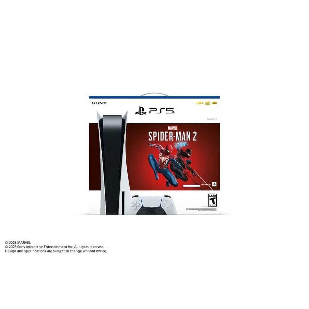 TEC Spider-Man Edition Gaming Console(Disc) Bundle Sony Marvel’s with PlayStation_PS5 - White 2