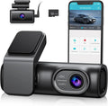Loop Parking Rear SD Cars G-Sensor, Vision, Night Card,WDR Dash WiFi 5G GPS APP Mode,170°Wide, Free 64G Recording, 4K/2K/1080P+1080P OMBAR for with Front and Cam 24h