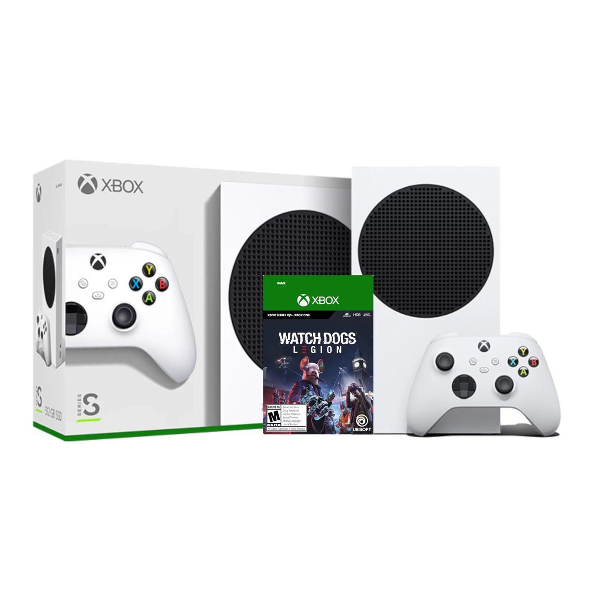 SSD Legion Full Digital Console New Xbox Dogs: and All White with Game - 2021 Console 512GB Wireless Watch Xbox Controller