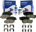 Brake 2009 Brakes Front Detroit for 2007 - Replacement Santa Pads Hyundai Brake and Axle 2008 Pads Fe Ceramic Rear w/Hardware