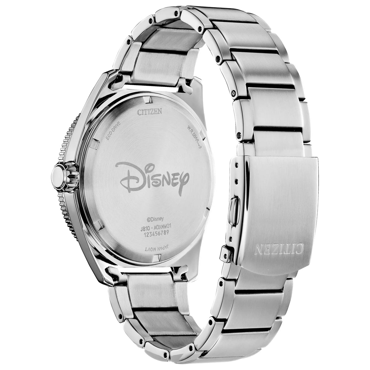 Steel Men's Eco-Drive Stainless Mouse Disney Citizen Watch AW1595-78W - Mickey Golfing