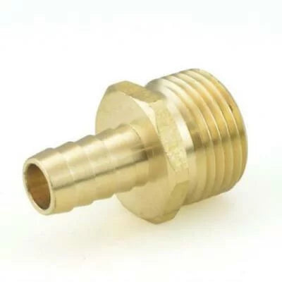 x MGH 1/2" Adapter 5PC Hose 3/4" Brass Barb