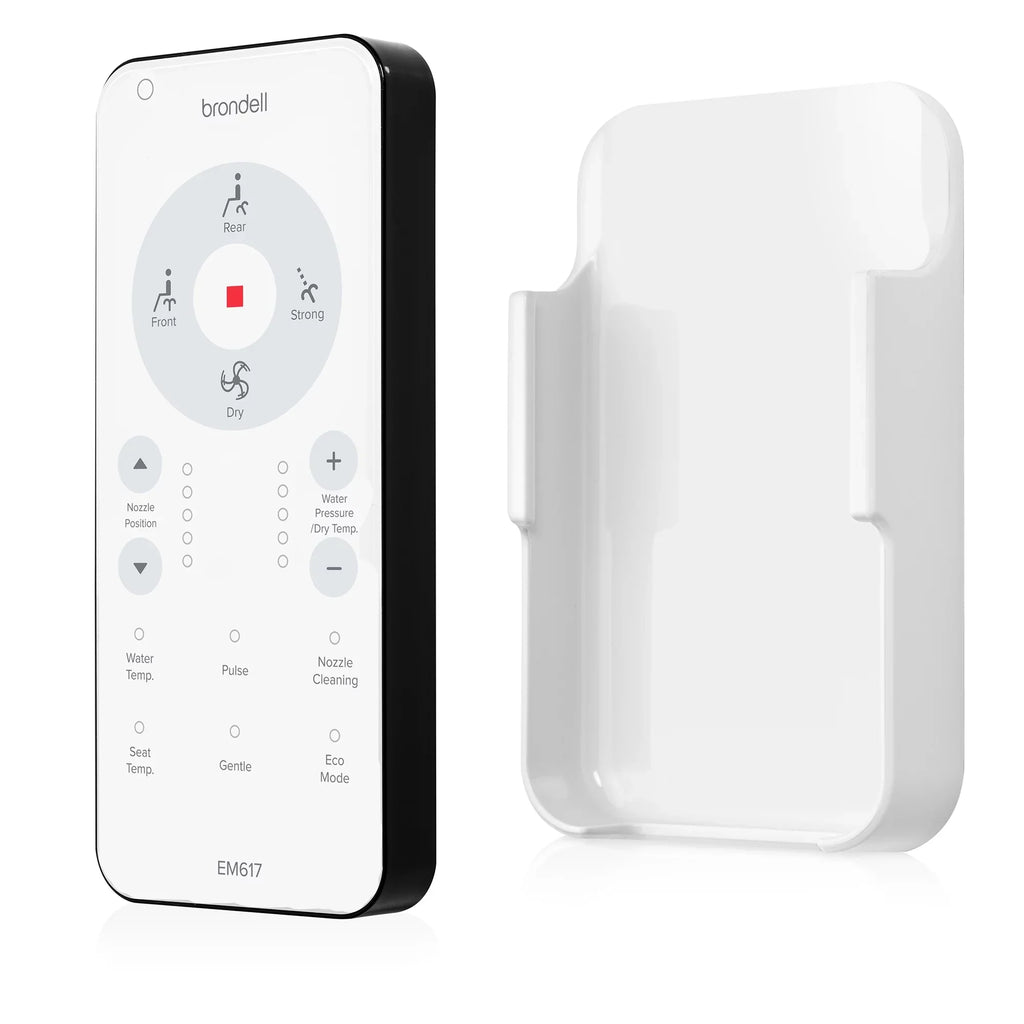 Control, Remote EM617 with Seat Brondell Toilet Swash White Bidet Advanced Round