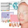 BRÜUN with spa Jelly electrolytes + kit Different Peel-Off Starter 12 set with kit Mask Treatment Face Glow 10 Serum BB care Treatments vials +
