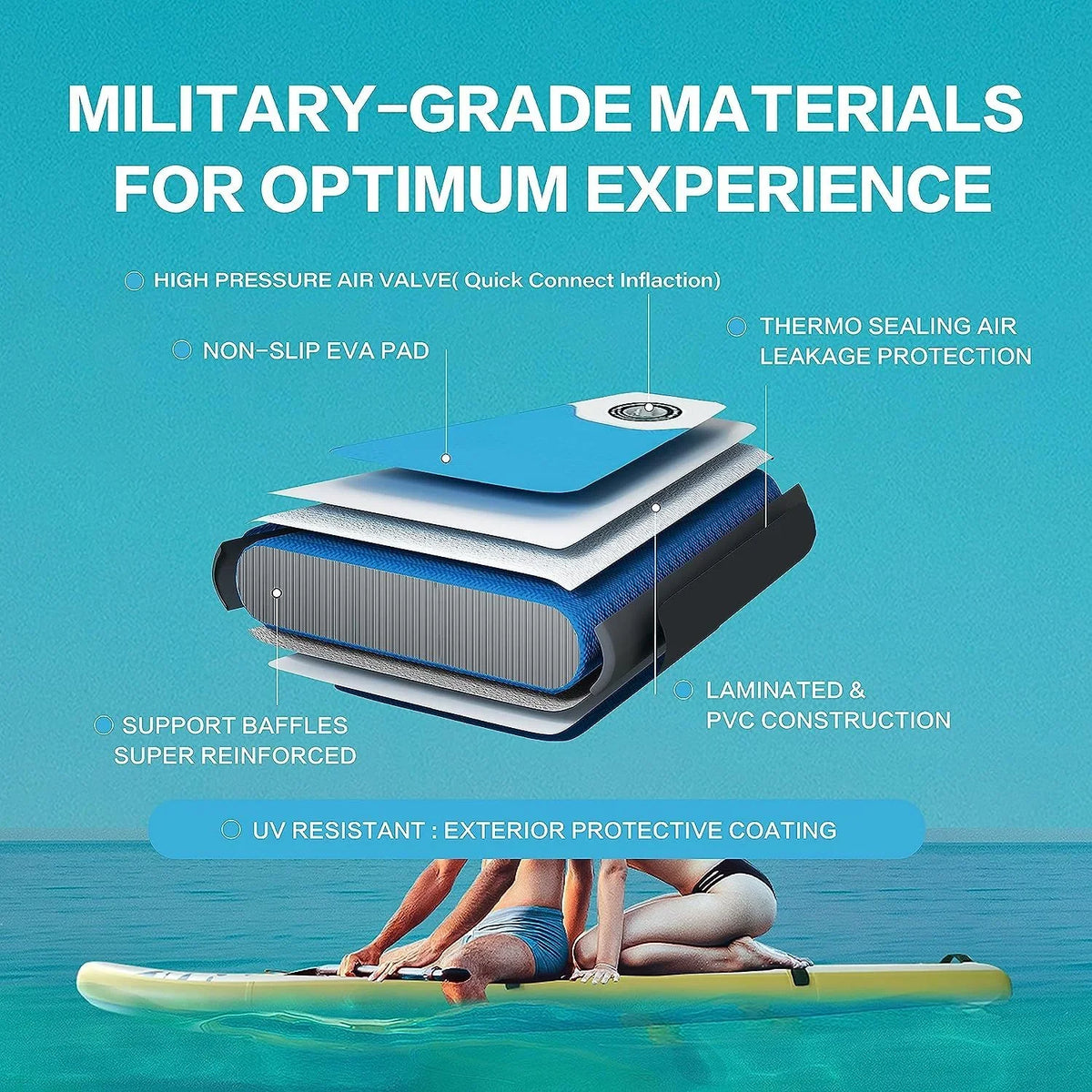 board 27.55 stability - and water! paddle kit the 1 - Board Inflatable Deluxe Paddle ultimate Up - balance on Discover Pink Stand