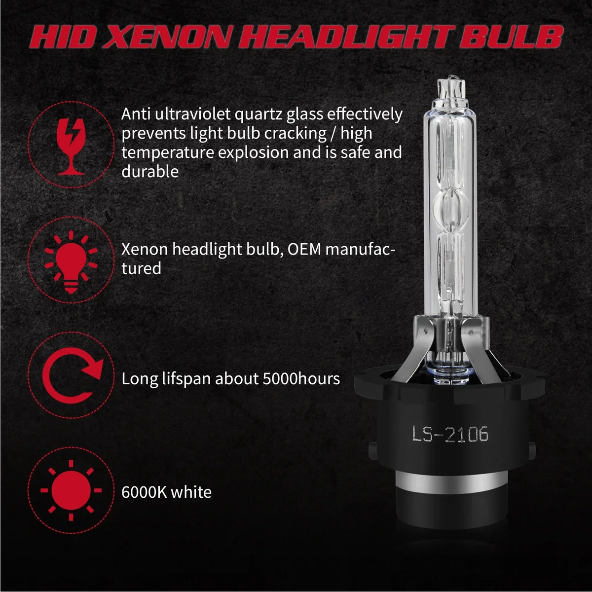 2X Bulbs 2009 2011 2012 2015 Low 2013 D4S Beam 6000K 2010 Hid 2008 Lexus 2007 Headlight for ES350 White 2014