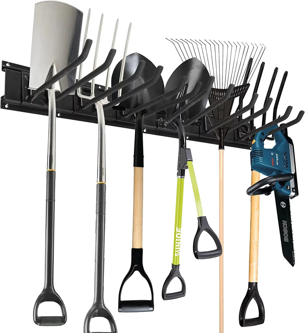 6 Mount Hooks, Metal Wall Garage Tool Heavy for Yard Holder Garden Duty Organizer Garage Racks Tools