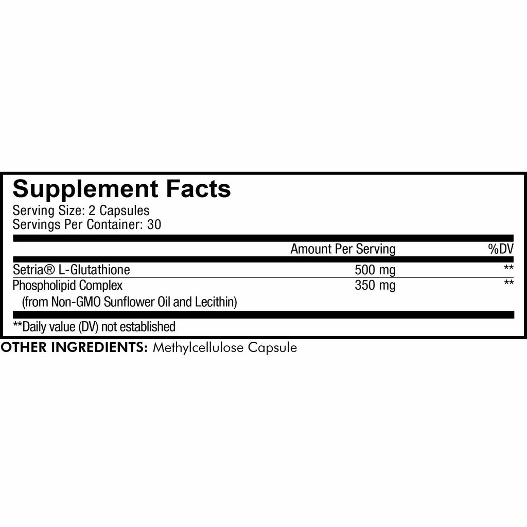 Glutathione, Non-GMO, 60 Codeage Liposomal ct Complex, L Phospholipid Capsules, Setria® Vegan, Glutathione