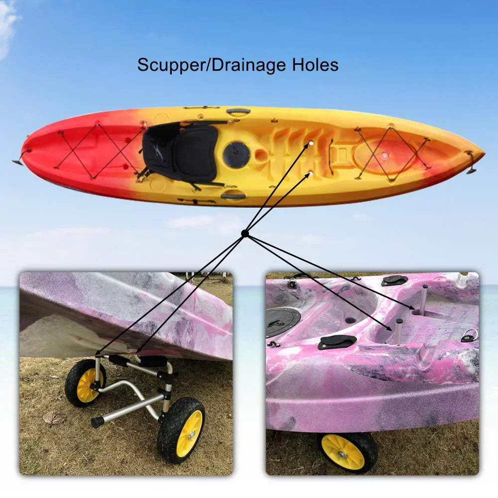 Trolley Trailer, Top Zimtown on Kayak Carrier Kayak Dolly Sit Cart