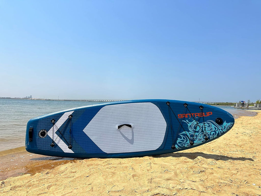 Accessories, Fishing Surfing, with for Stand for Wide Board Deck, Adults, Premium & Non-Slip Max 11'x33 Youth SUP x6 Stance, 330lbs Inflatable Up & Paddle