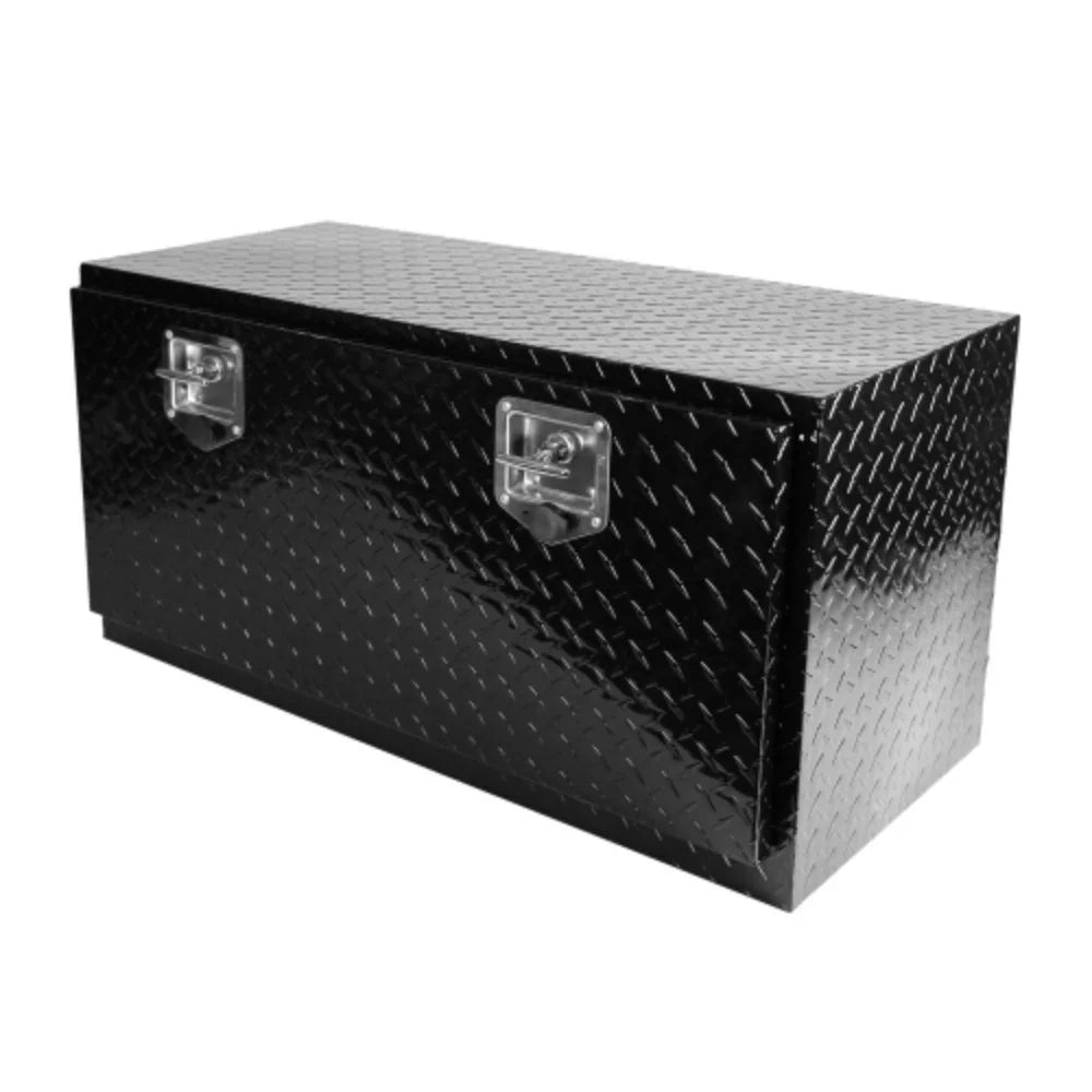 Underbody Aluminum With box Aluminum Black Truck + Tread Black 36"(36"×17.1"×17.9") T-Handle Square Storage+Locks Tool Key Latch 36 + Trailer Heavy + inch Duty Box