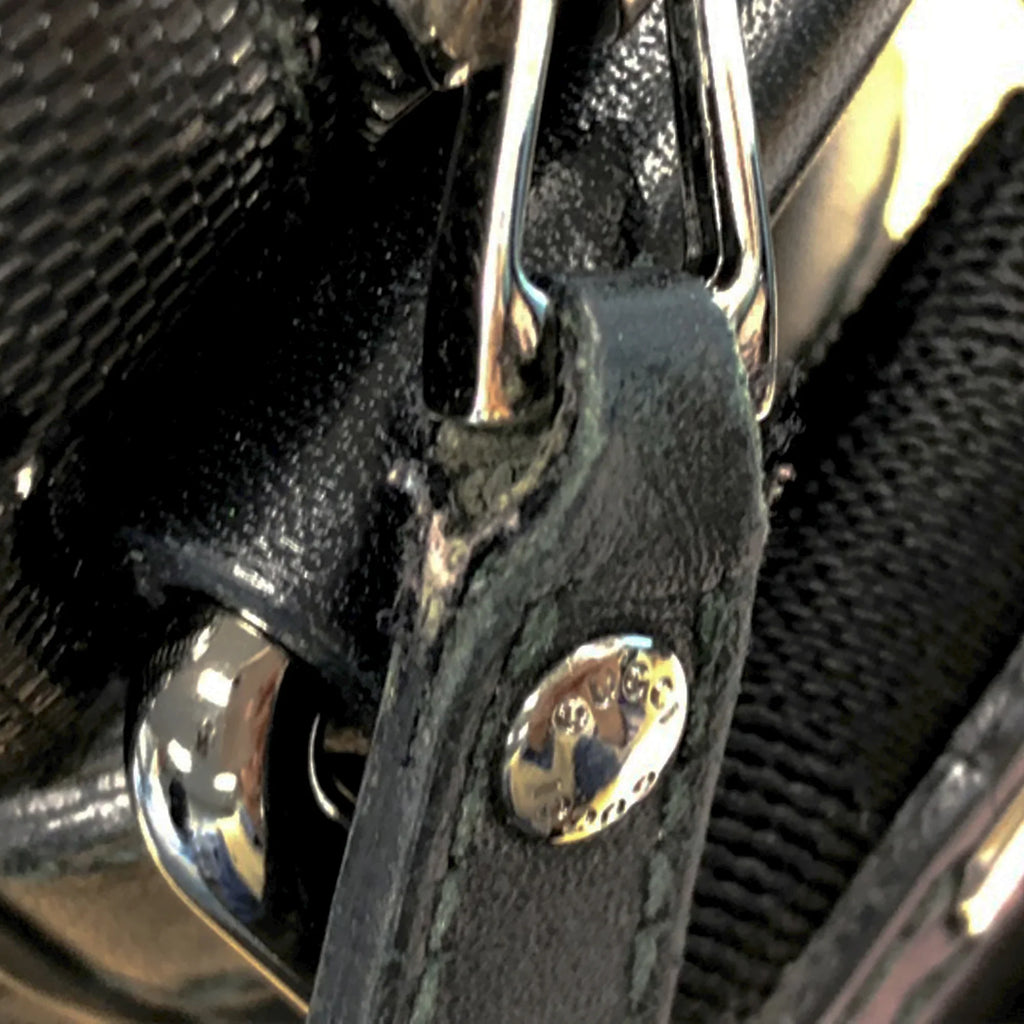 Fabric Canvas Imprime Pre-Owned Bag GG Gucci Unisex Crossbody Black (Good) Coated Authenticated