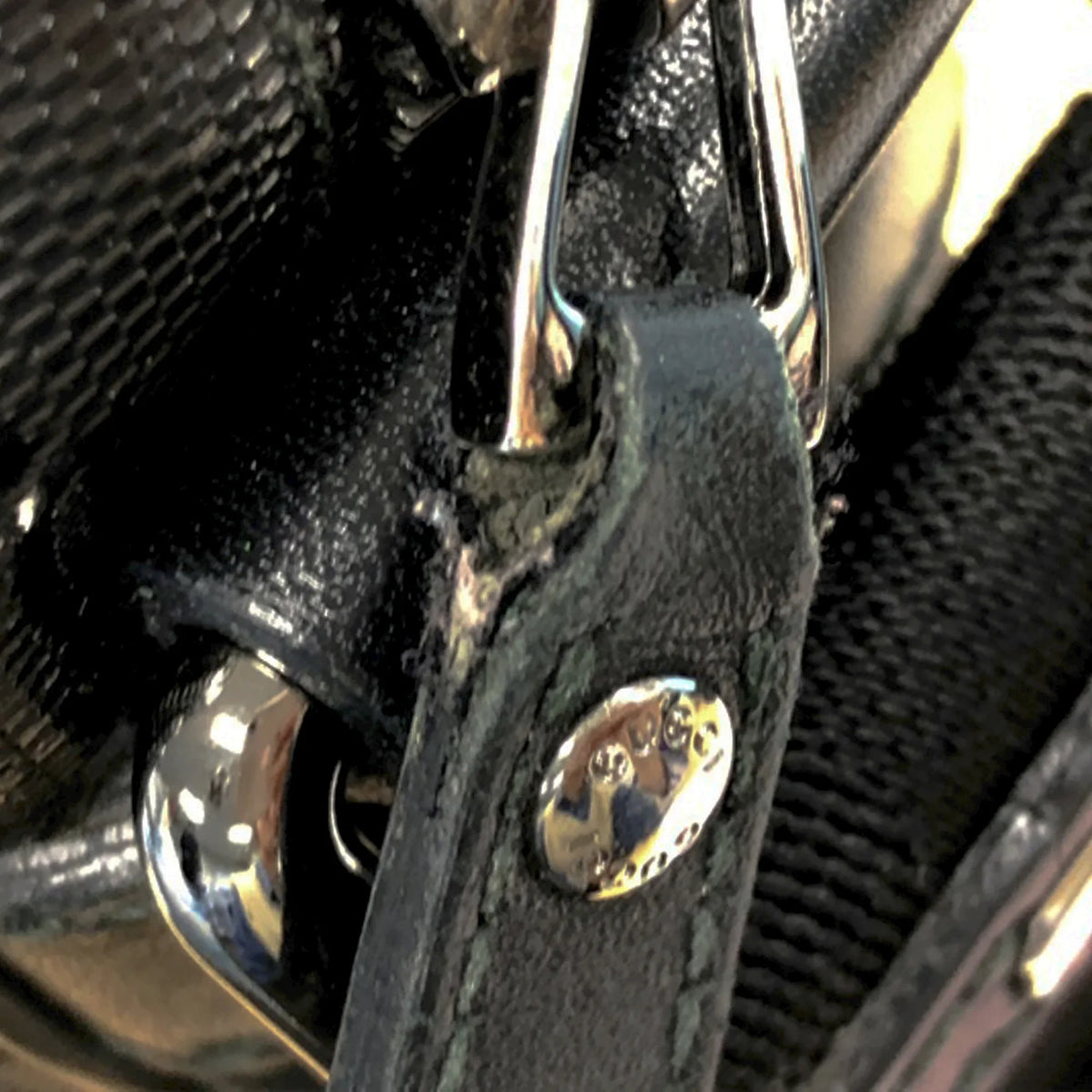 Fabric Canvas Imprime Pre-Owned Bag GG Gucci Unisex Crossbody Black (Good) Coated Authenticated