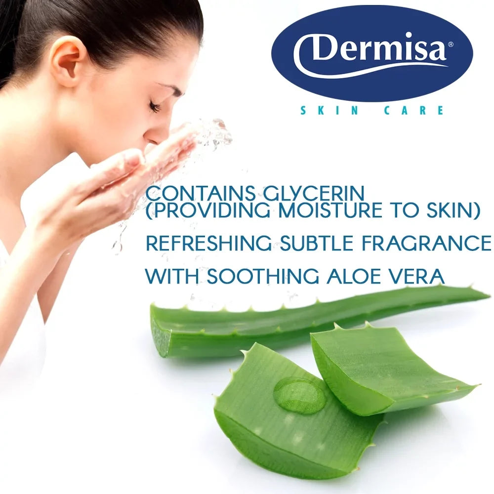 4 Pack 85 Soap. of Refreshing 3 For Dermisa Facial G. / oz Glycerin Fragrance. Care. Bar