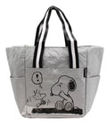 Tote Medium Gray Snoopy at Woodstock Light Bag Size Mad