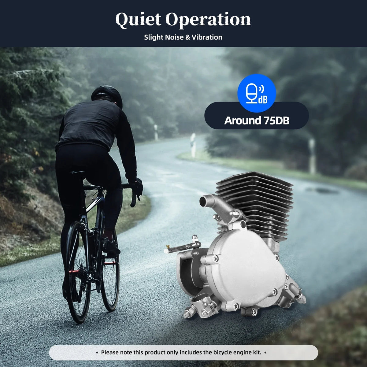 Bicycle for Motorized Bicycle 2 Miumaeov Kit Engine Engine /28" Full Bike Set 26" Most 100CC Petrol Gas Kit Stroke