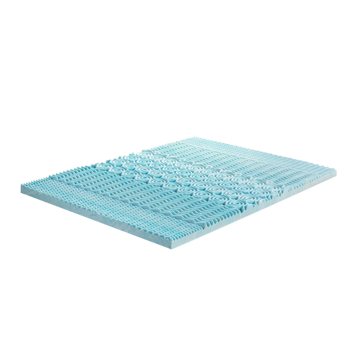 Sensations Gel Full Zinus Zoned Green Topper, Memory Tea Cooling Support Mattress Spa Foam by 2"