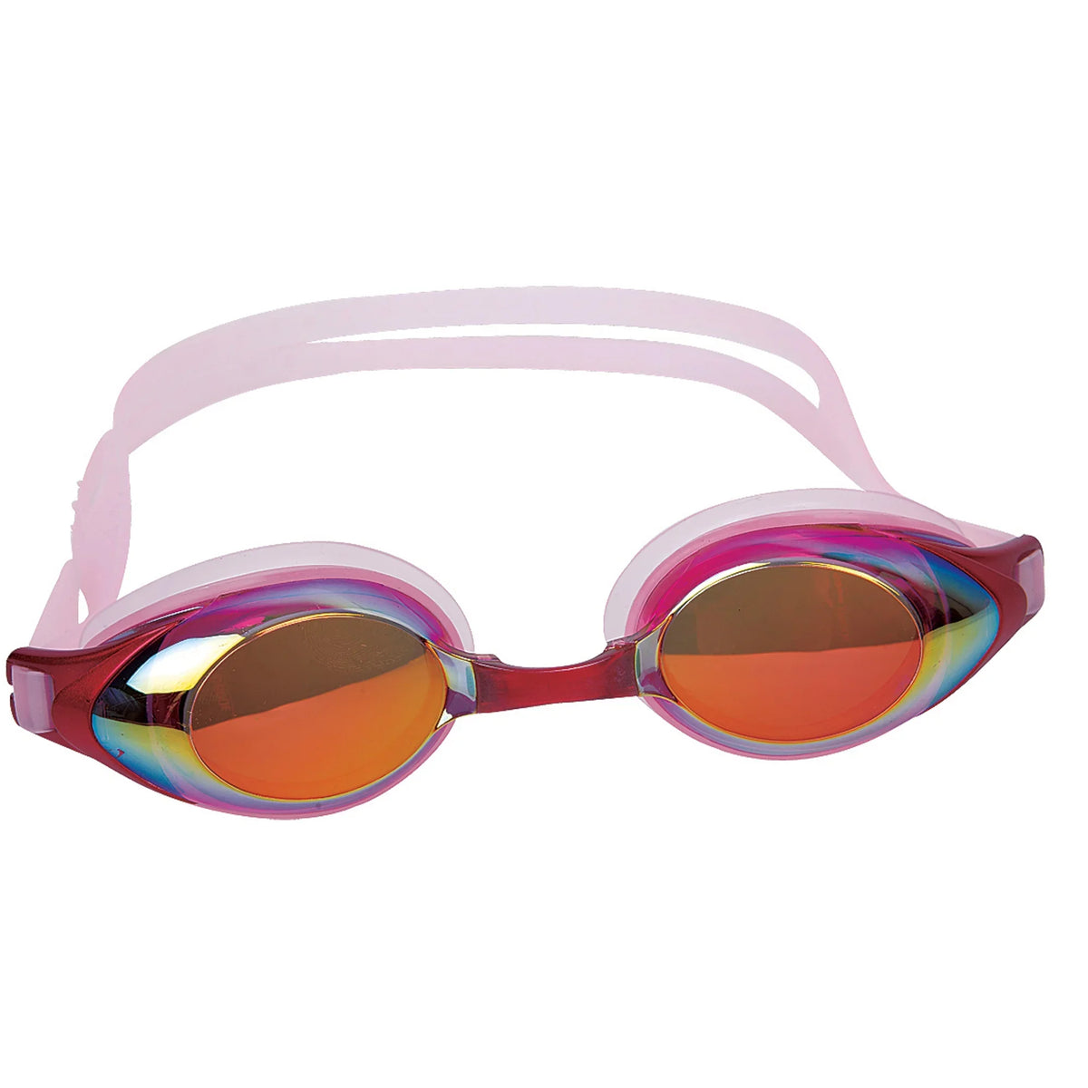 Mirrored Competition Goggles Central Swimming 7" Pink Pool
