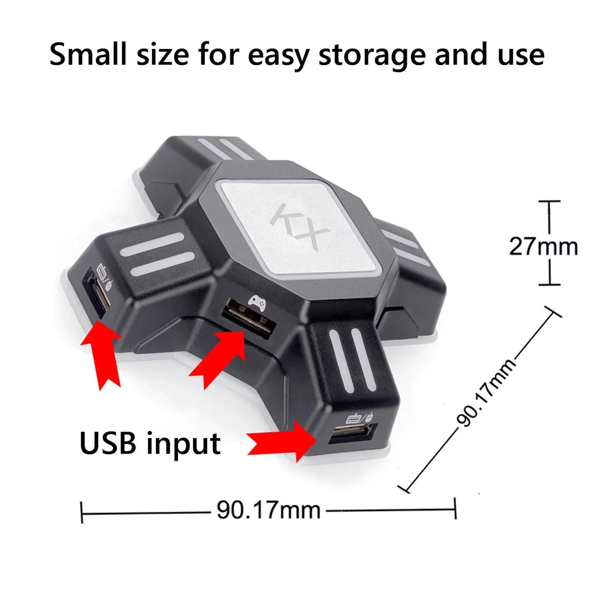 Adapter Replacement Keyboard Converter Adapter Mouse Portable Mouse Abody for Switch/X-box/PS5/P-S-4/PS3 KX Adapter Keyboard Gamepad Controller