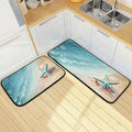 Carpet Summer Kitchen Living Wave Runner Mats 19.7"x27.6" Conch Entryway, Rugs, Sea Beach Room Area + Washable Bedroom Starfish Bestwell and Perfect Floor for 19.7"x47.2" Rug