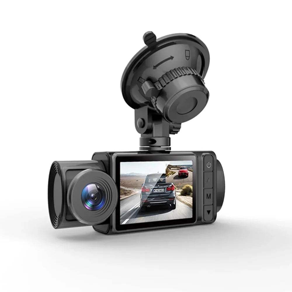 Auto Clear Driving Anself Multi-Language Rearview Video Dash Car Cameras Car Mirror Recording Recorder Recorder 3 Cam Safety Car 2in