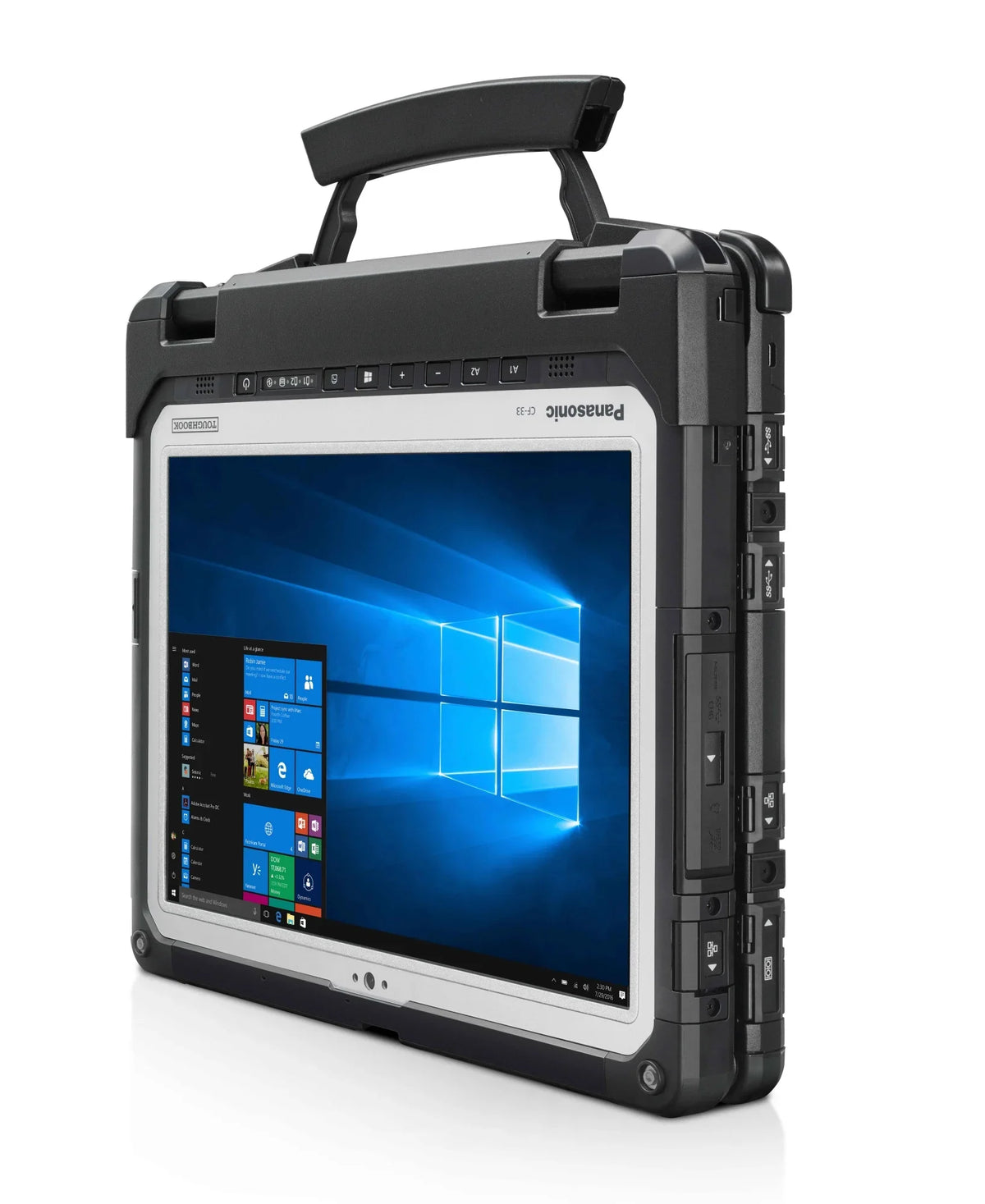 Ultra-Bright 256GB 12" Dual-Camera, CF-33, TOUGHBOOK Dual-Touchscreen, RAM, SSD, 1-Yr WiFi, Rugged Dual-Battery, Display, 8GB Fully Panasonic Intel Bluetooth, Warranty Win11, Port, Serial i5-7300U,