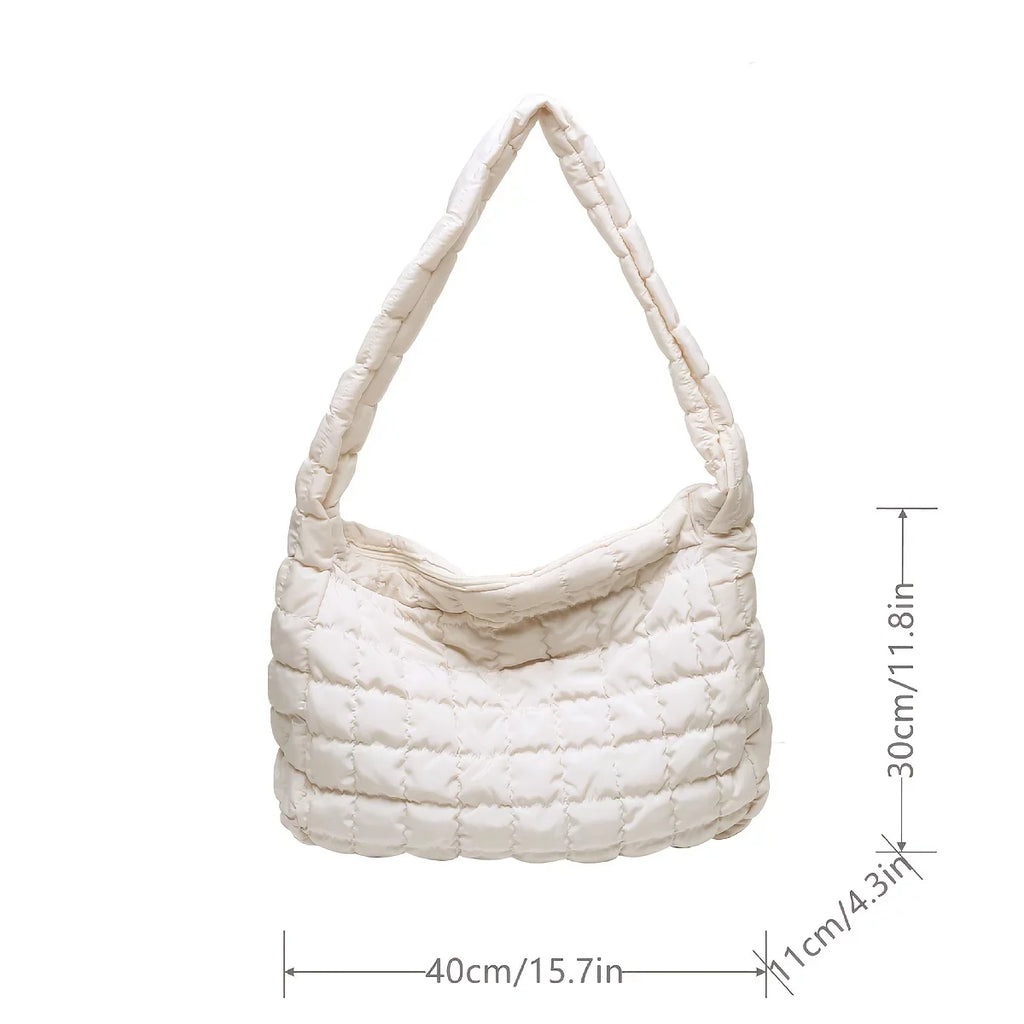 For Crossbody Capacity Argyle Shoulder Junior Hobo Work Large Cotton Quilted Tote Filled Bag Tote, Padded Quilted Bag,