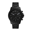 FS5603 Fossil Men's Black Chronograph Steel Watch Stainless Bowman
