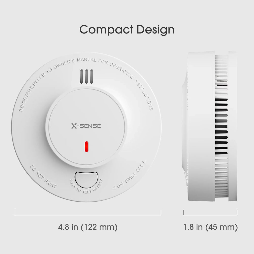 Transmission Detector, 820 Photoelectric over Wireless ft Smoke X-Sense Range, with SD19-W Interconnected