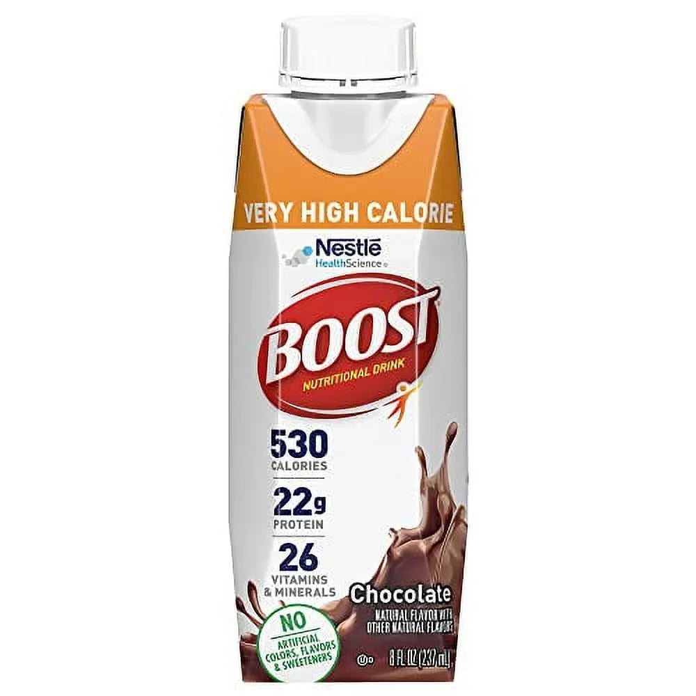 Boost Nutritional 24) Very Calorie High Chocolate, of Fl Oz (Pack Drink, 8