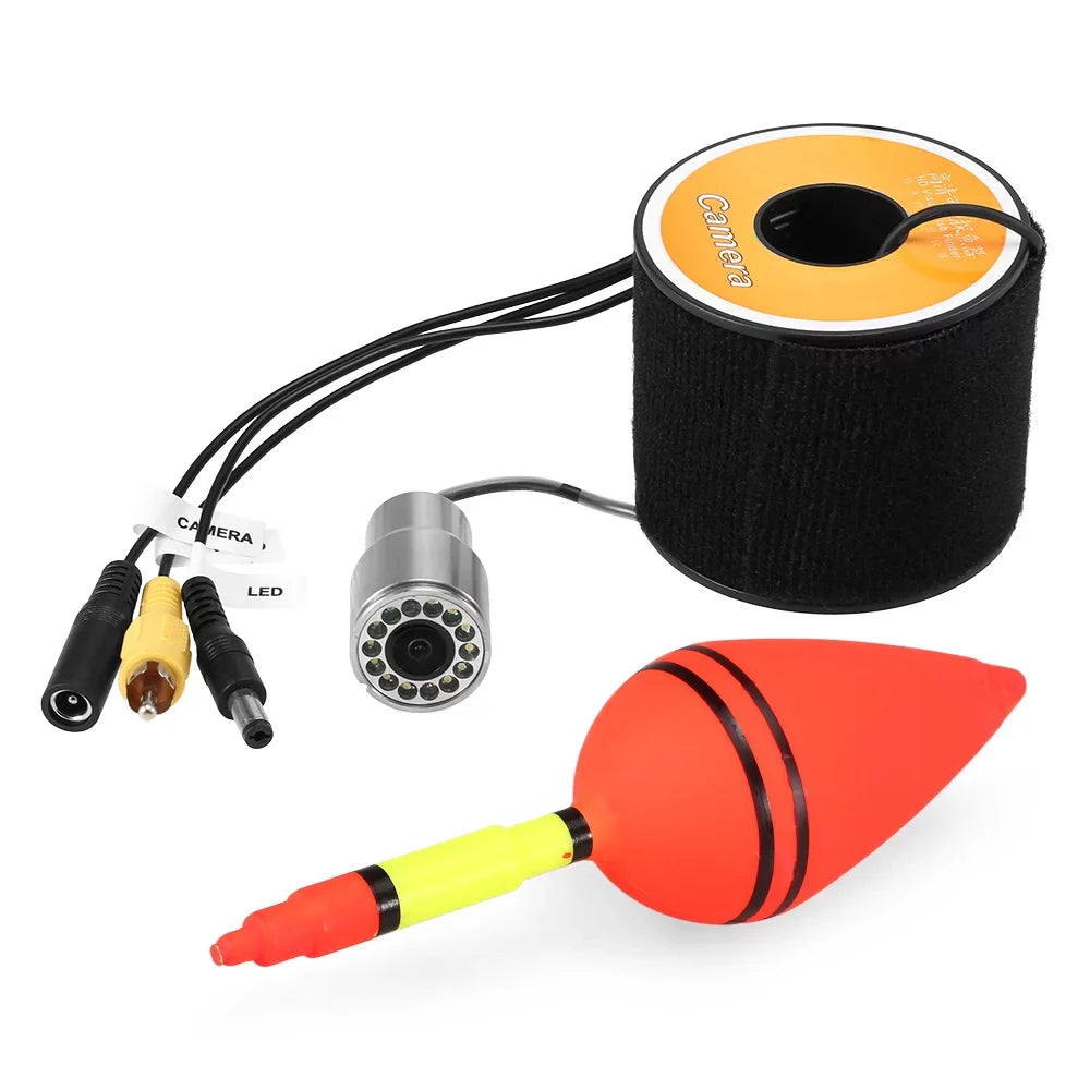 Shape Accessories Underwater Night Fishing Cable Boat 50m 15m for with 30m Camera 12 LEDs Waterproof Ice Fishing Lixada Fish Vision 1200TVL