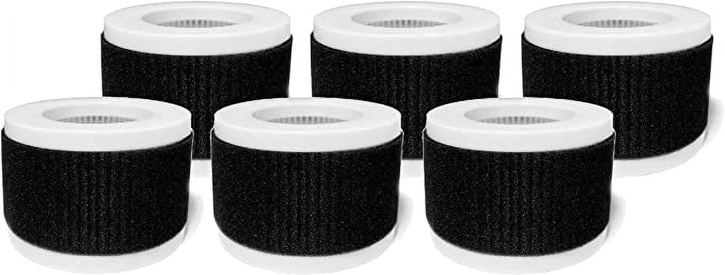 Replacement True Packs Pro 6 Breeze Mini Purifier Filters Air with PB-P02, Compatible HEPA 2-in-1 Nispira