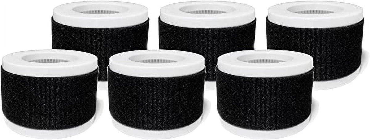 Replacement True Packs Pro 6 Breeze Mini Purifier Filters Air with PB-P02, Compatible HEPA 2-in-1 Nispira
