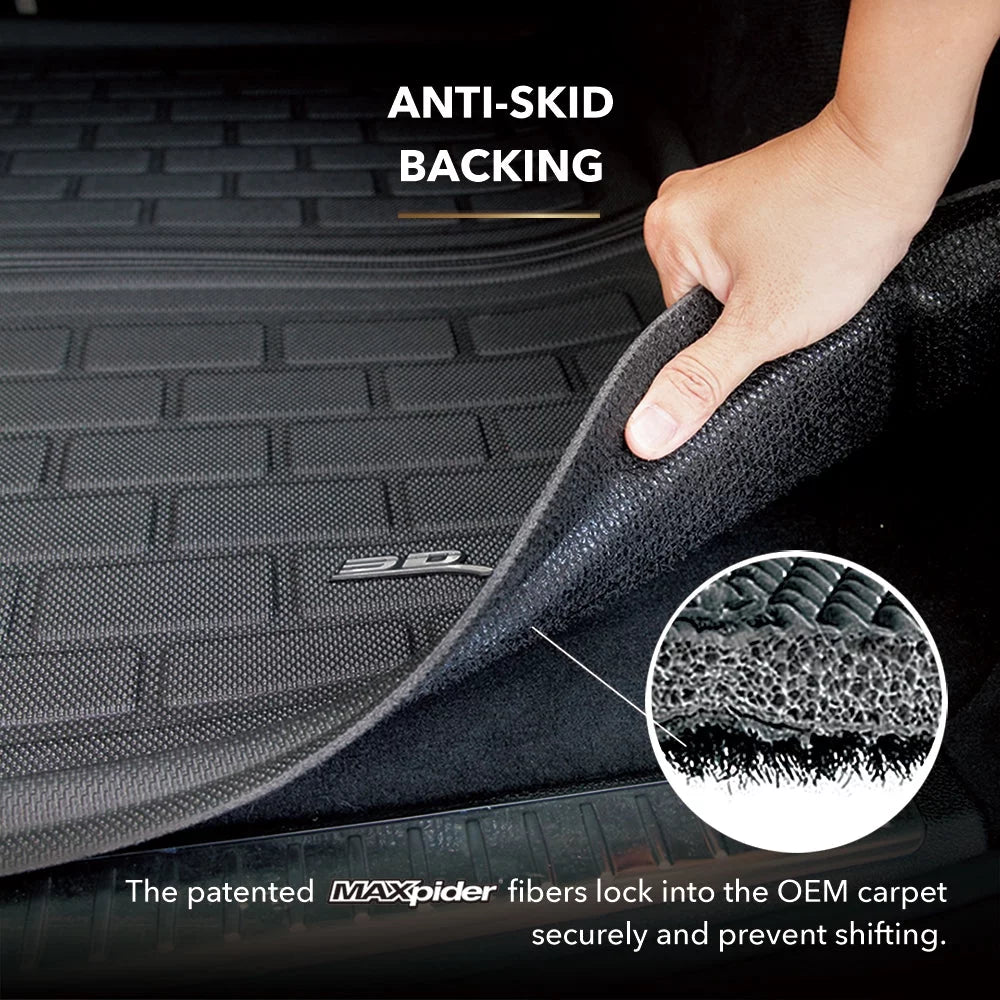 Model Custom Kagu M1TL0471309 3D Maxpider Black Embossed 2022-2023 Fits Carbon X Fit Liner Fiber Front Tesla Pattern Cargo