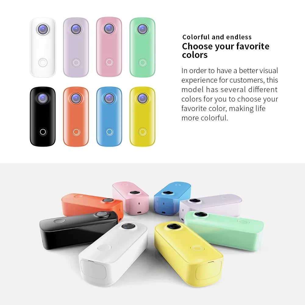 Digital Waterproof Battery Action Built-in C100 with Body Connection Magnetic Back APP Sharing Video Waterproof 1080P30fps SJCAM Clip Lanyard 30M WiFi Case