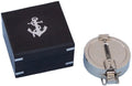 Circular Pocket Polished) (Nickel Black Wooden 4" Compass With Box