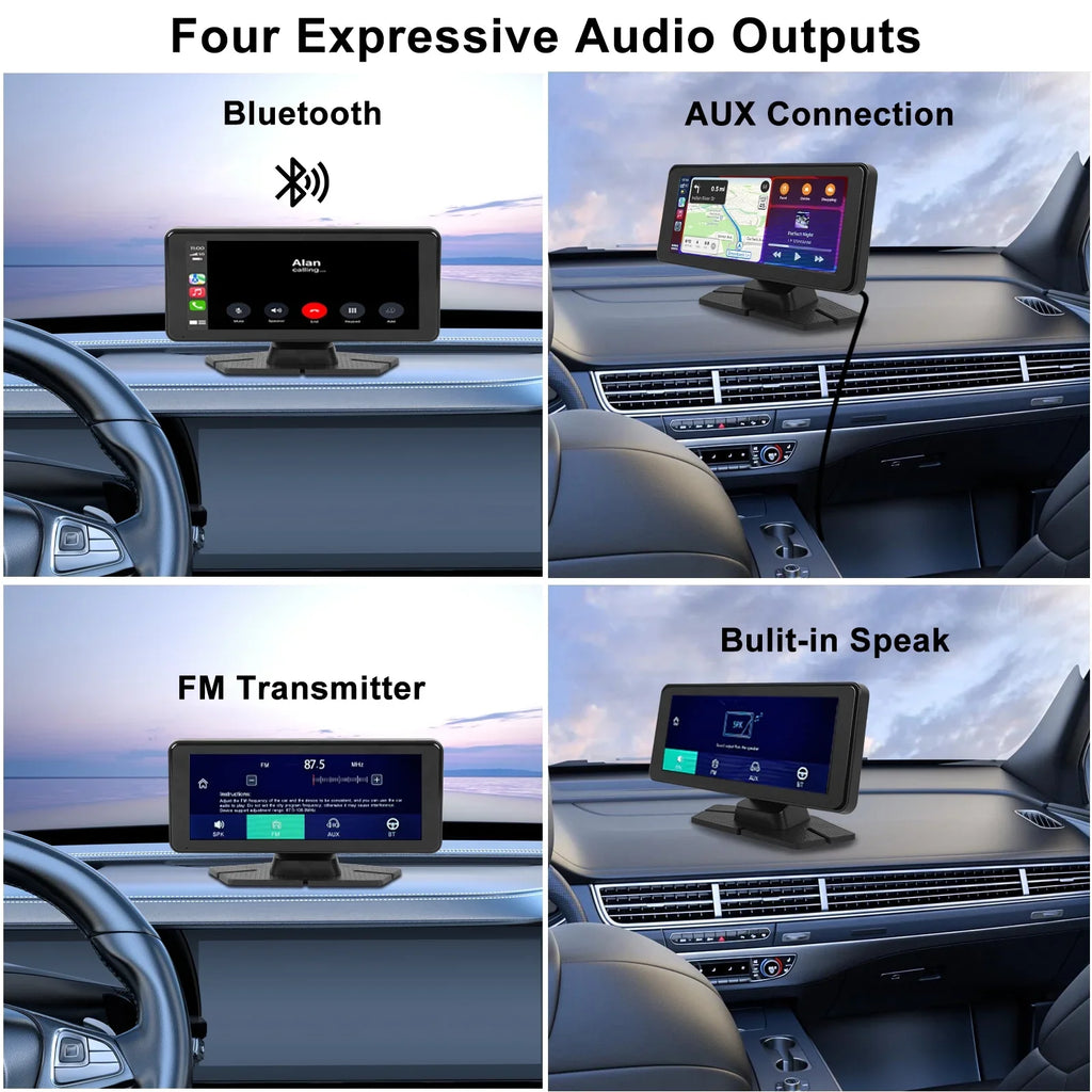 & Backup Car Android 1080p with (6.9inches) Apple 4K Carplay Navigation, Auto Touchscreen NEXPOW Audio Stereo, with Car Carplay Camera, Dash GPS Bluetooth Receivers Portable Cam,